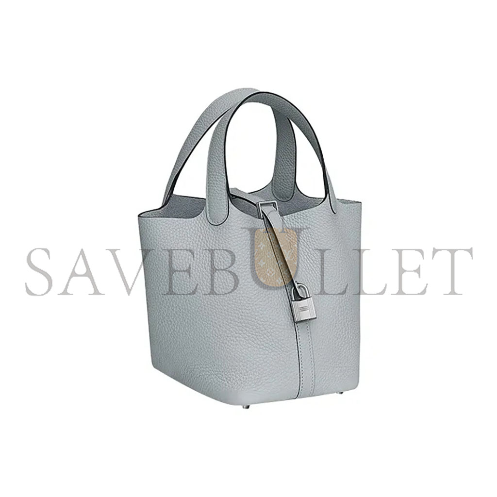 H**mes picotin lock 18 taurillon clemence h056289ck08 (18*18*13cm)